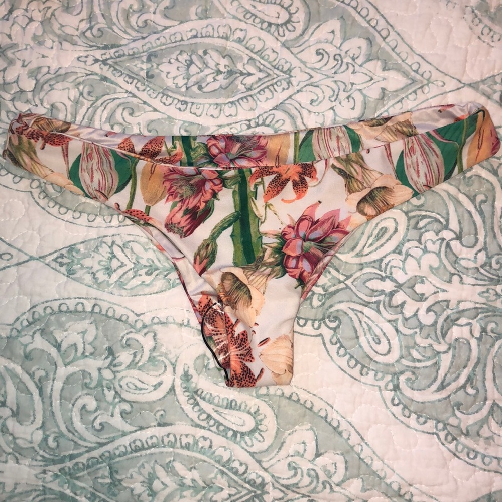 Beach riot cheeky floral bikini bottoms